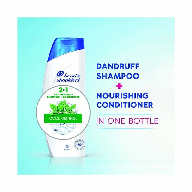 Head And Shoulders Anti Dandruff Cool Menthol 2-In-1 Shampoo + Conditioner 340 Ml