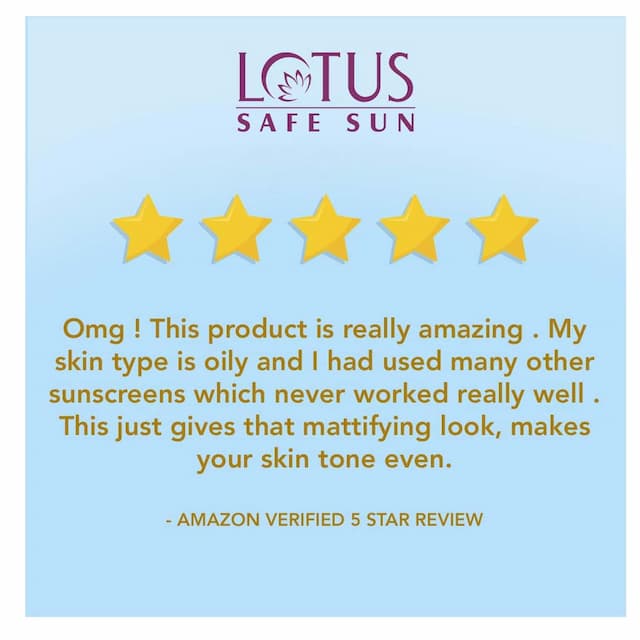 Lotus Safe Sun 3 In 1 Matte-Look&Nbsp;Daily Sunblock Pa+++ Spf-40 Cream 50 Gm