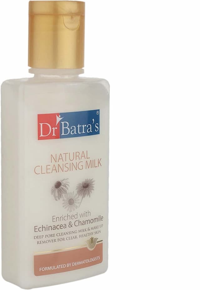 Dr Batra'S Natural Cleansing Milk Enriched With Echinacea & Chamomile - 100 Ml