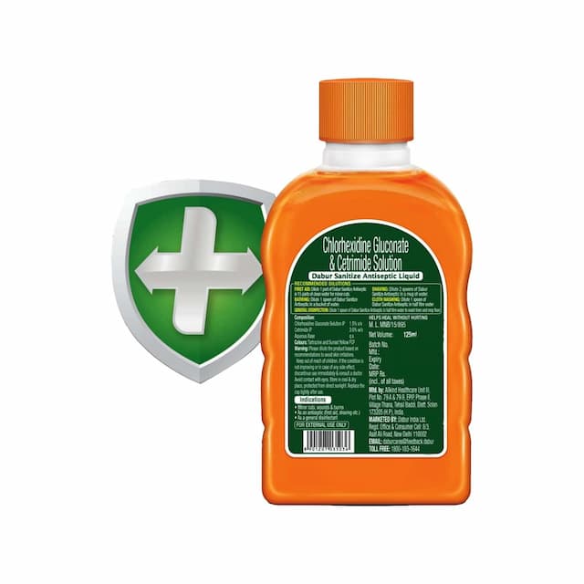 Dabur Sanitize Antiseptic Liquid - 125 Ml