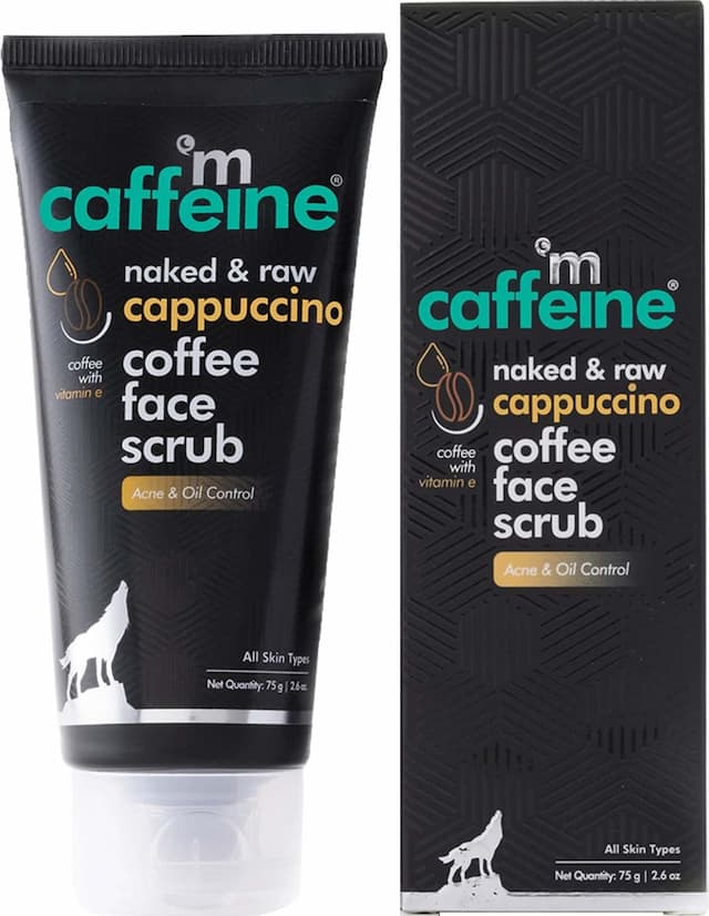 Mcaffeine Naked & Raw Cappuccino Coffee Face Scrub- 75gm