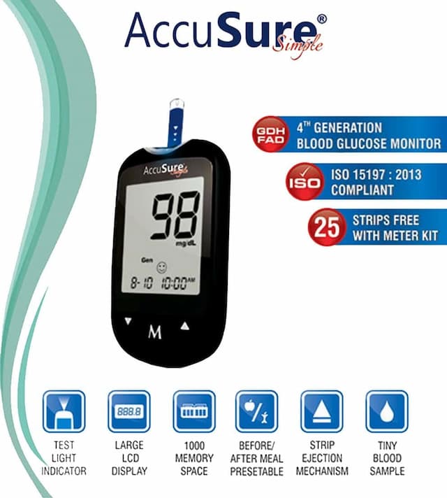 Accusure Simple Blood Glucose Meter