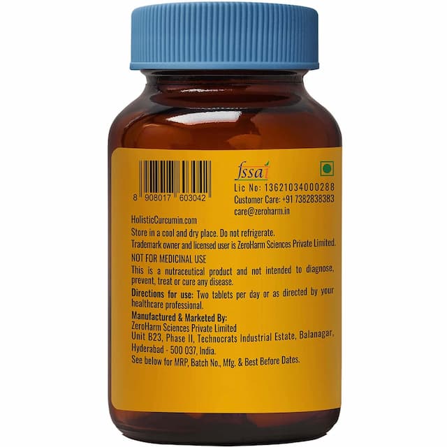 Holistic Curcumin - Anti-Ageing, Immunity Booter Supplement 60 Tablets