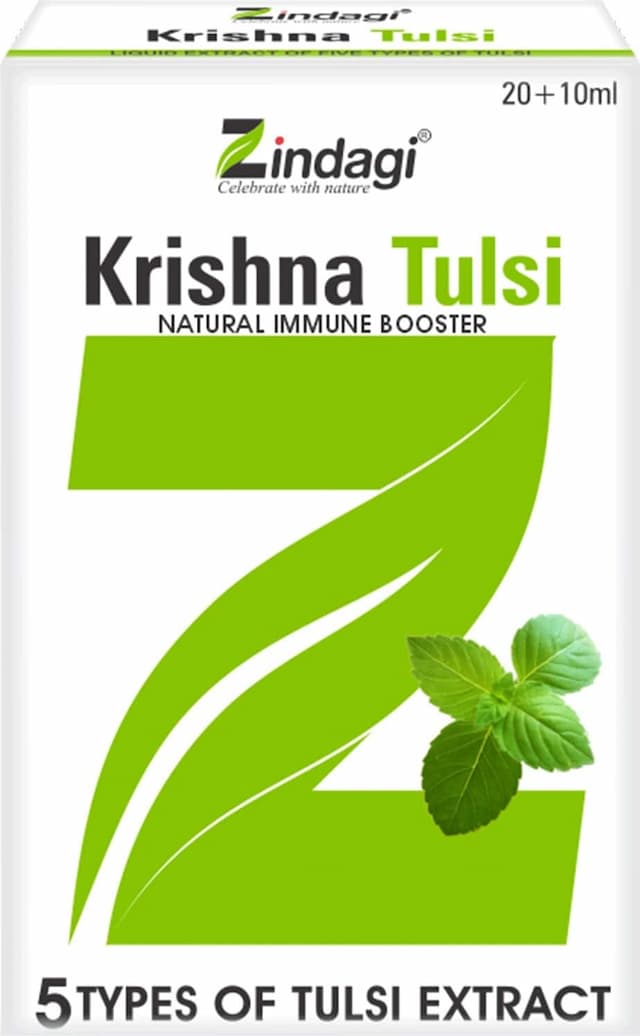 Zindagi Krishna Tulsi Liquid Drops - Punch Tulsi Extract |Immuinity - 30ml
