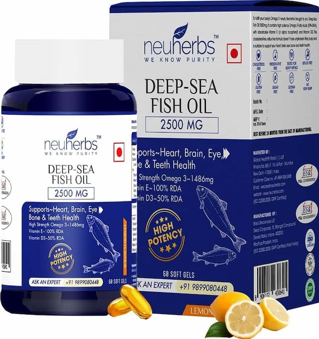 Neuherbs Deep Sea Fish Oil Capsules - 60's