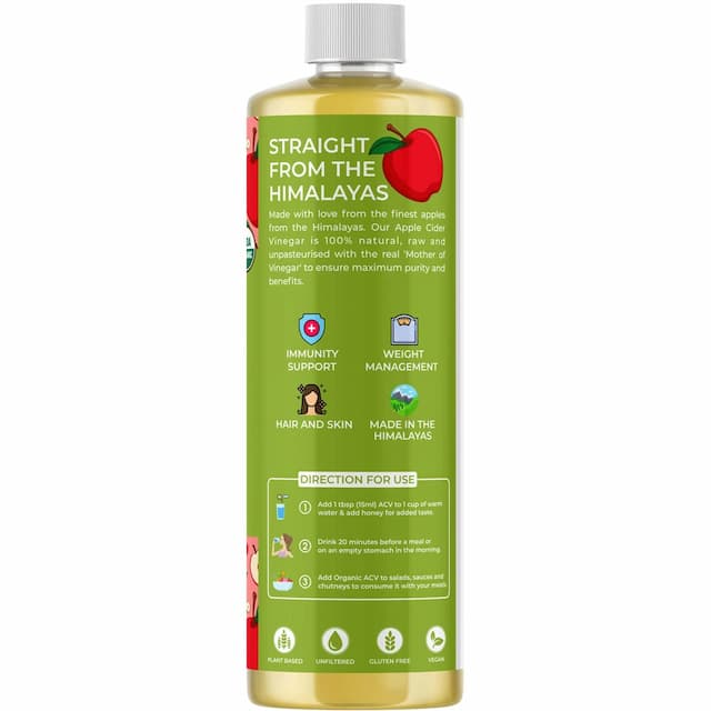 Boldfit Raw Organic Apple Cider Vinegar - 500 Ml