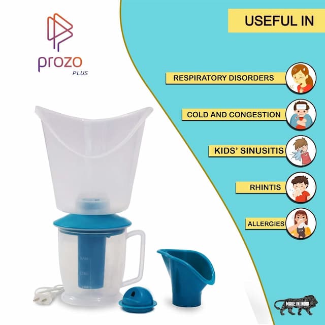 Prozo Plus Steam Inhaler Vaporizer (Premium Quality) With 3 Months Warranty