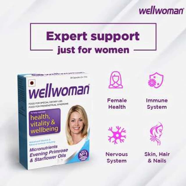 Wellwoman - Health Supplements With Wellman 30 Tablet Free