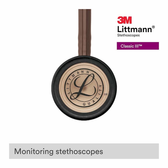 3m Littmann Stethoscope Classic Iii Chocolate With Copper 5809 Chest Piece