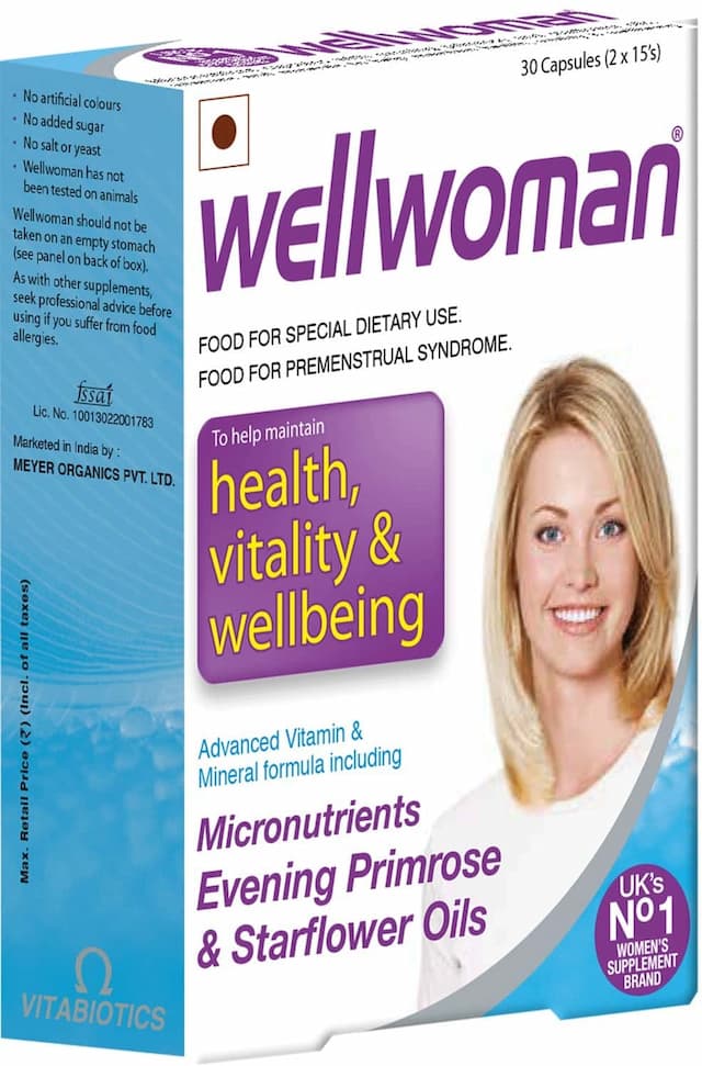 Wellwoman - Micronutrients, Evening Primrose Oil And Starflower Oil - 30 Capsules
