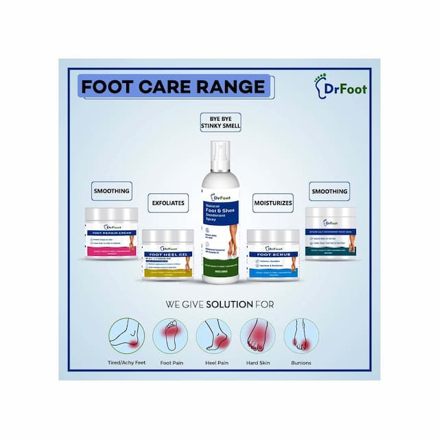 West Coast Dr Foot Foot Scrub With Tea Tree, Sweet Almond Oil, Exfoliator Dry Skin Remover, Softens For Thick Cracked Dry Heel Feet, Paraben Free - 100g