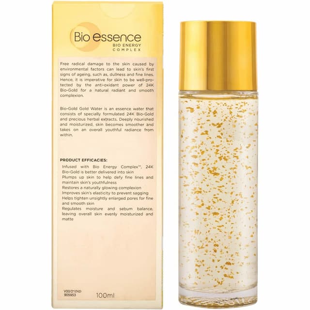 Bio-Essence Bio-Gold Gold Water Essence With Visible Pure 24k Gold - 100ml