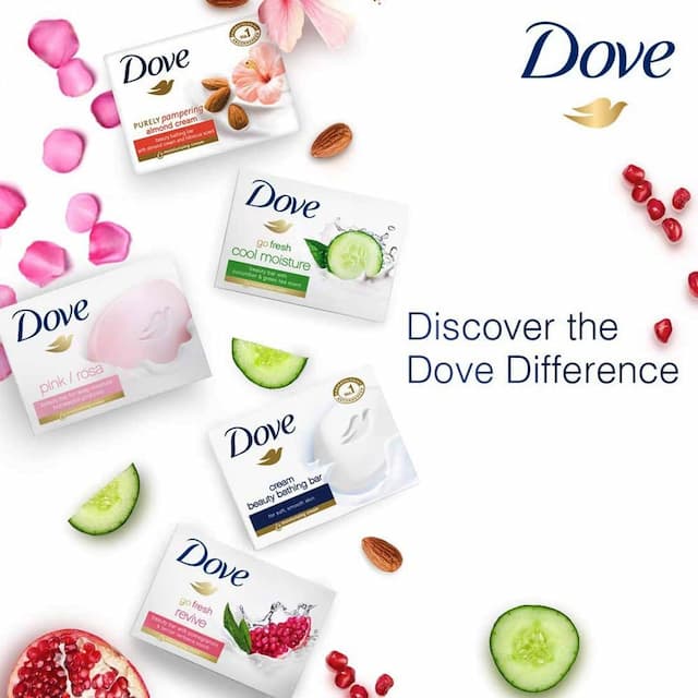 Dove Cream Beauty Bathing Bar (Buy 4 Get 1 Free) - 100 G