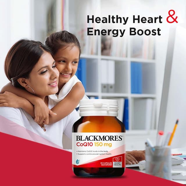 Blackmores - Coq10 |Antioxidant Support For Healthy Heart | Boost Cellular Energy|150mg-30 Capsules