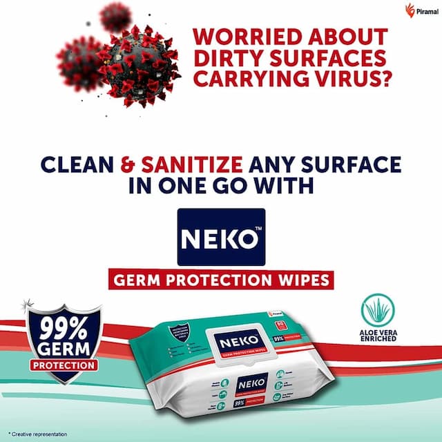 Neko Germ Protection Wipes - Travel Pack - 30 Wipes