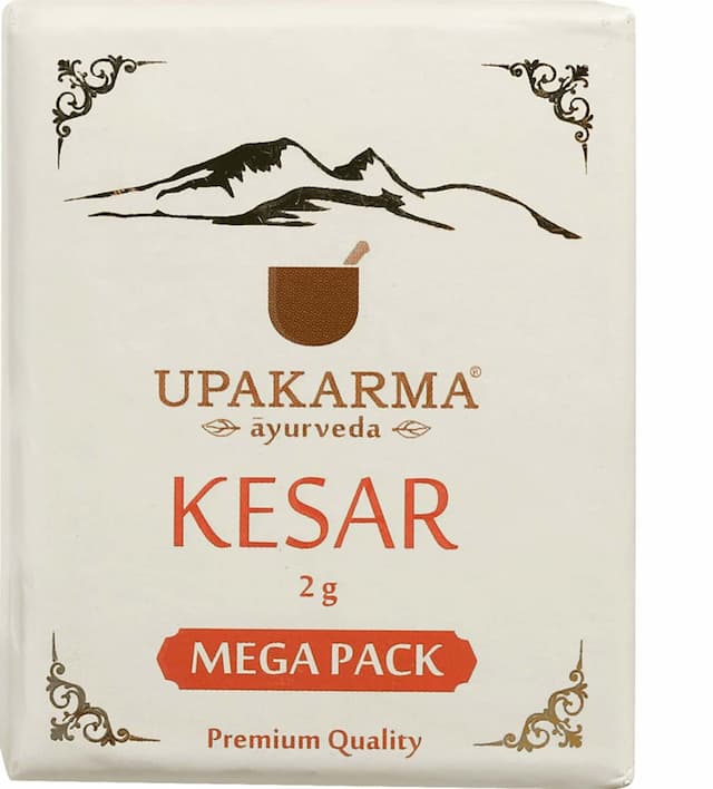 Upakarma Pure, Natural And Finest A++ Grade Kashmiri Kesar / Saffron Threads Mega Pack 2 Gram