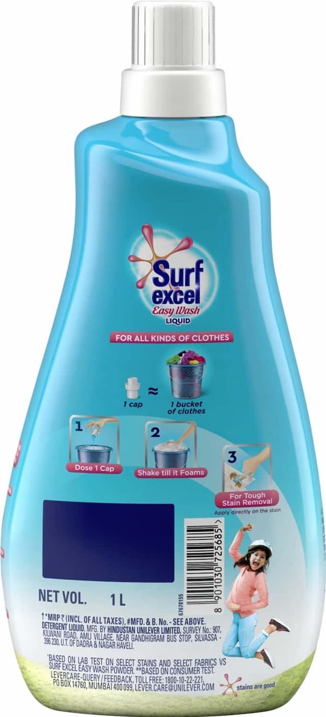 Surf Excel Easy Wash Detergent Liquid - 1 L