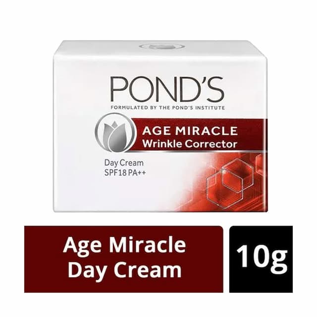 Ponds Age Miracle Wrinkle Corrector Spf 18 Pa++ Day Cream 10 Gm