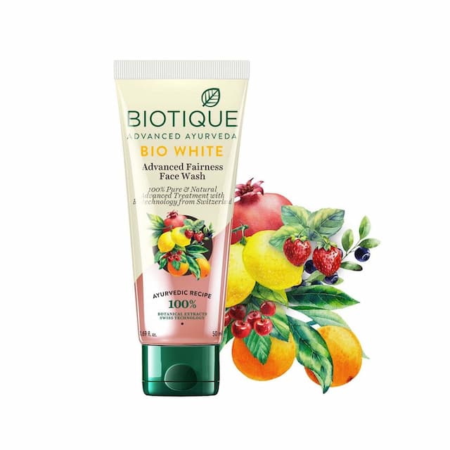 Biotique Bio White Advanced Fairness Facewash For All Skin Types 100ml