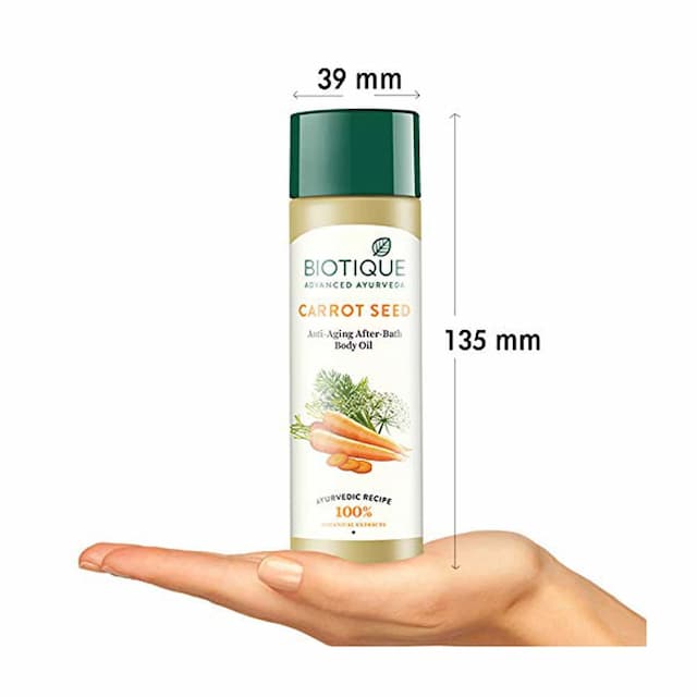 Biotique Carrot Seed Anti Aging After Bath Body Oil 120 Ml