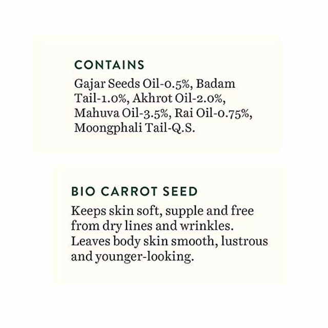 Biotique Carrot Seed Anti Aging After Bath Body Oil 120 Ml