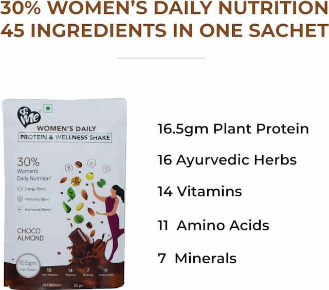 Andme Plant Based Protein Powder For Women -245 Gm