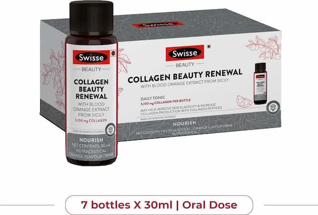 Swisse Collagen Beauty Renewal Supplement With Blood Orange Extract - 7x30ml