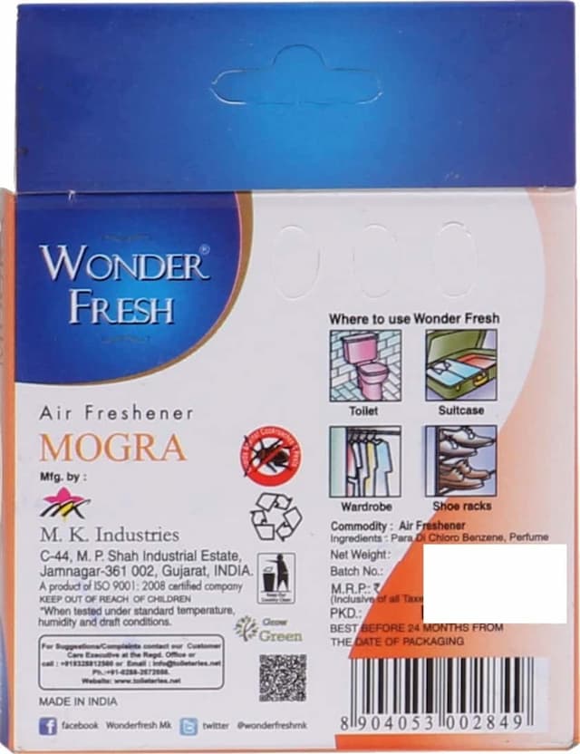 Wonder Fresh Air Freshener Mogra 50gm