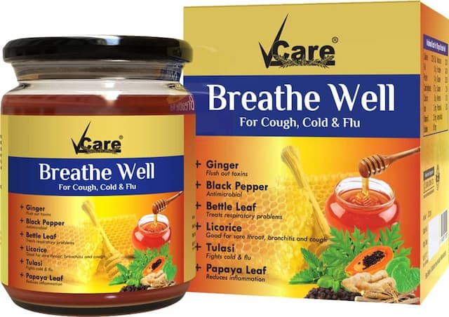 Vcare Breathe Well For Cold, Cough & Flu - 220g