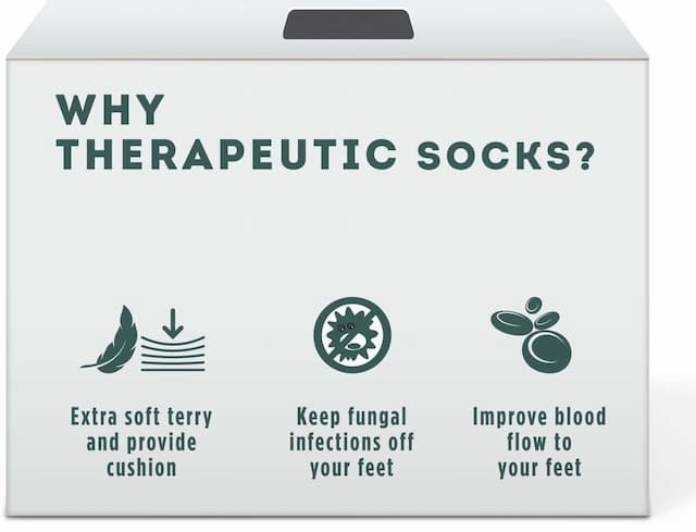 Liveasy Essentials Therapeutic Socks - Diabetic And Orthopaedic Foot - Unisex Socks - Pack Of One