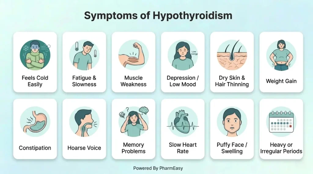 Symptoms of Hypothyroidism