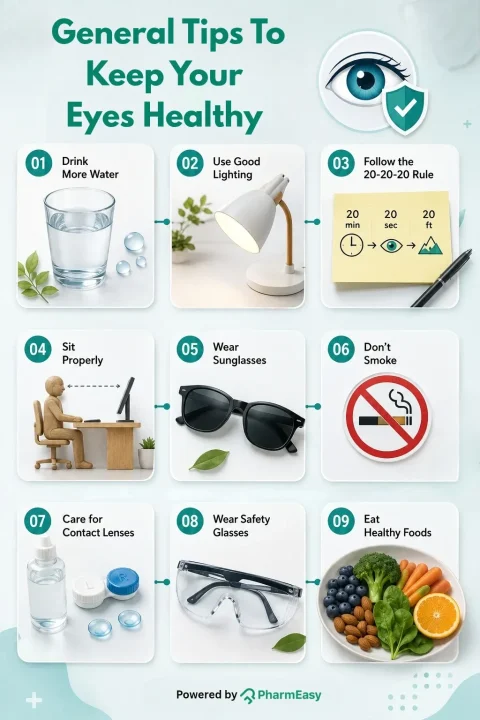 general tips  for eyes health