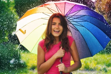 protect your hair from rainwater