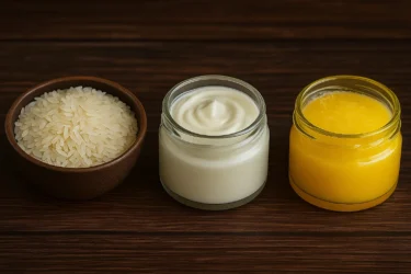rice, yoghurt and ghee