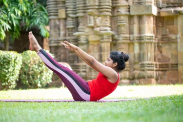 boat pose for core strength 