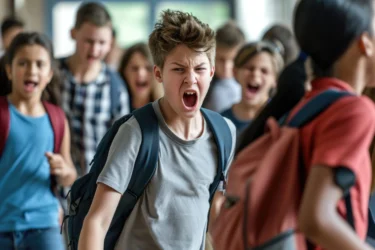 aggression in adolescent students