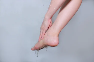washing feet