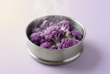 Steaming cauliflower