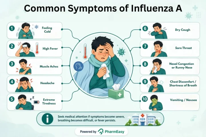 symptoms of influenza A