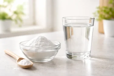 baking soda and water