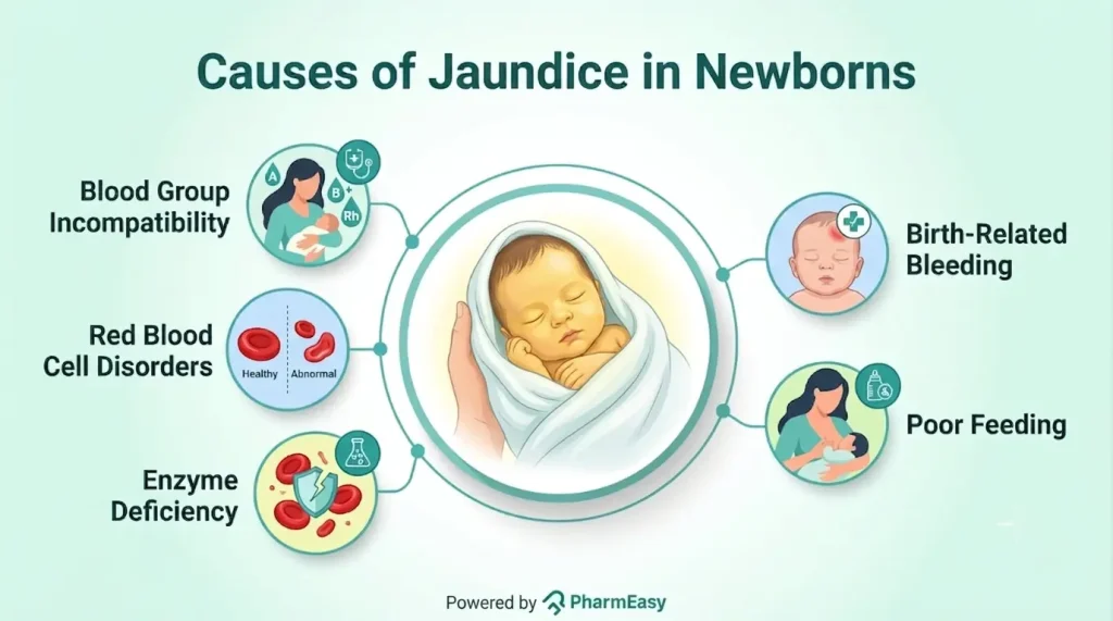 Causes of Jaundice in Newborns
