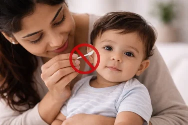 avoid usiing cotton swabs