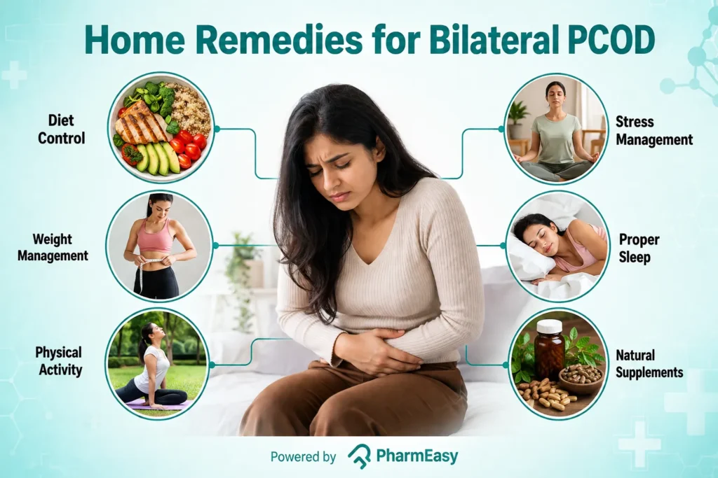 home remedies for bilateral pcod