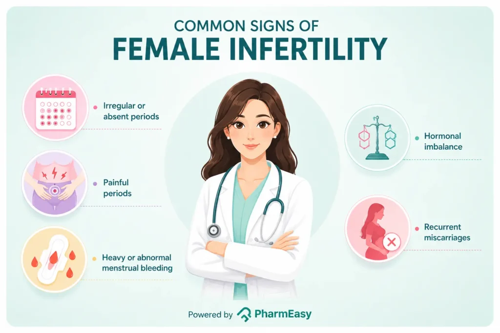 Symptoms of Female Infertility