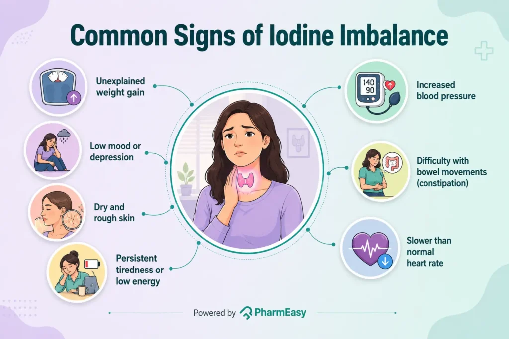 common signs of iodine imbalance