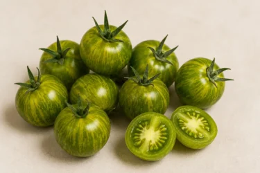 Green Zebra Heirloom cherry tomatoes