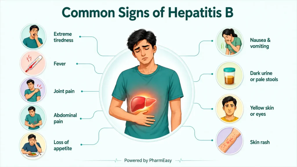 symptoms of hepatitis B