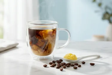 black coffee with ghee