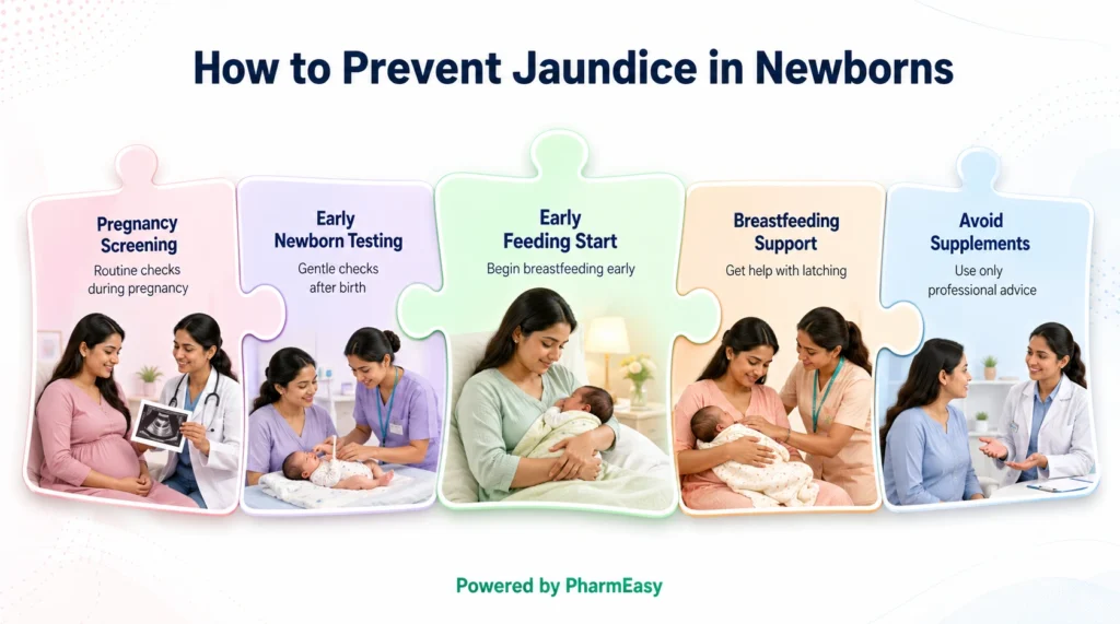 how to prevent jaundice in newborns