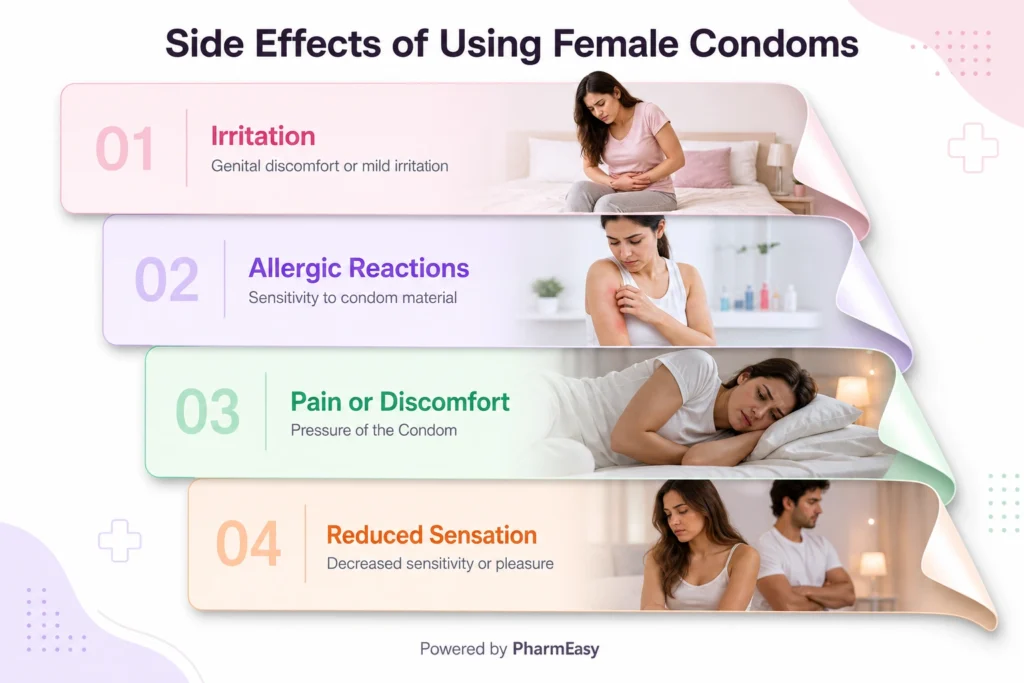 side effects of using female condom 